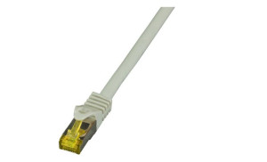 Patchcord SFTP 3m Cat.6a LSZH szary na kablu Cat.7