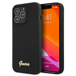 Etui Guess GUHMP13XLSLMGBK Apple iPhone 13 Pro Max black/czarny hardcase Si