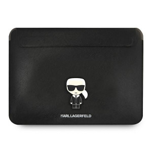 Etui Karl Lagerfeld Sleeve KLCS14PISFBK 13/14 cali czarny/black Saffiano Ik