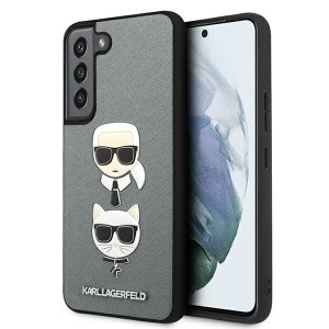 Etui Karl Lagerfeld KLHCS22MSAKICKCSL Samsung Galaxy S22+ Plus srebrny/silv