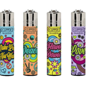 Zapalniczka Clipper - Hippie Party Slogan