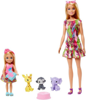 Barbie - Lalka Barbie I Chelsea - Zestaw Urodzinowy - Gtm82
