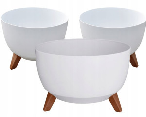 Zestaw Misy Roma 2x290 1x400- Biała