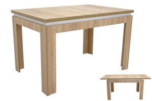Stół Laminowany Rozkładany Sonoma 80x120/160 cm *C-6