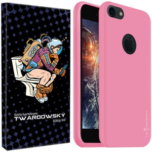 Etui Do Iphone 8 Case Twardowsky Pink Hole + Szkło
