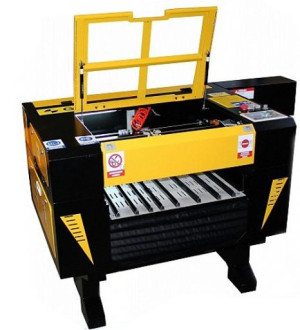 Laser Co2 60x40 60w Red Ploter Cnc Cw3000 Grawer