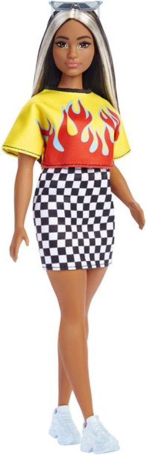 Barbie - Modna Przyjaciółka - Koszulka Z Płomieniem - Fbr37 Hbv13