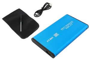 Obudowa dysku 2,5" usb sata blue