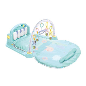 BABY MIX 46212 Edukacyjna mata z pianinkiem niebieska 38650