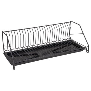 Suszarka do naczyń z tacką 1-poziomowa Ander 50 cm czarna