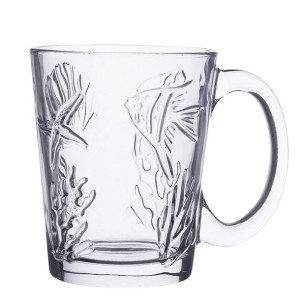 Kubek szklany / szklanka z uchem Leon Ocean 300 ml