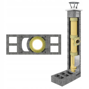 Komin system ceramiczny systemowy fi 160 14m +5W