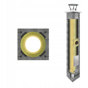 System kominowy izolowany ceramiczny K fi 180 15m