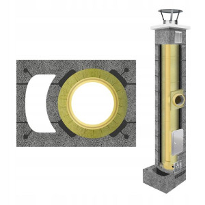 System kominowy izolowany ceramiczny fi 200 6m