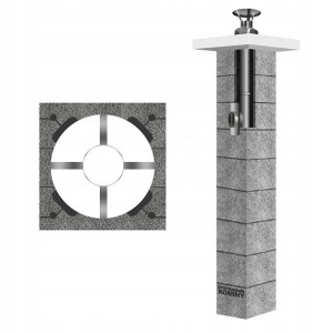 Komin system kominowy do gazu INOX K sps fi 80 4m