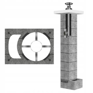 Komin system kominowy do gazu INOX KW fi 80 10m