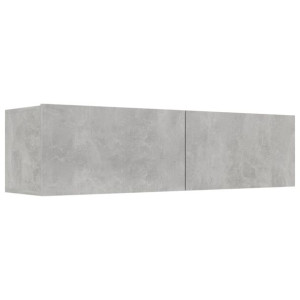 Szafka TV, betonowa szarość, 120x30x30 cm, płyta wiórowa