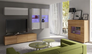 Zestaw mebli KAMA 6 - Stolik RTV, Komoda - Salon