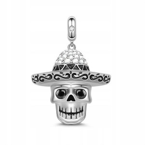 GNOCE - Zawieszka Mexican Style Zirconia Skull
