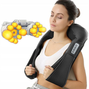 MASAŻER Shiatsu 3D KOŁNIERZ PAS Szyja Kark Plecy