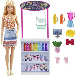 Barbie - Barek Smoothie + Lalka Barbie - Grn75