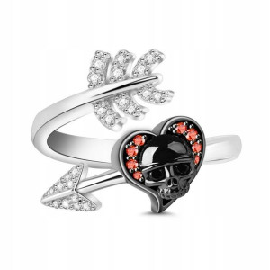 GNOCE - Pierścionek Skull Arrow r. 7