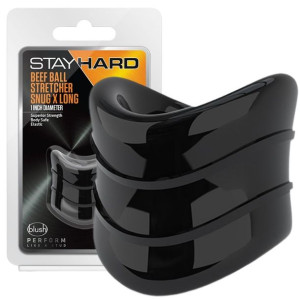 Blush STAY HARD BEEF BALL STRETCHER SNUG XLONG Rozciągacz na mosznę, Czarny