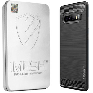 Etui Do Galaxy S10+ Plus Imesh Carbon + Szkło 5d