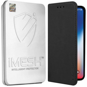 Etui Do Iphone X Case Imesh Leather Skóra + Szkło