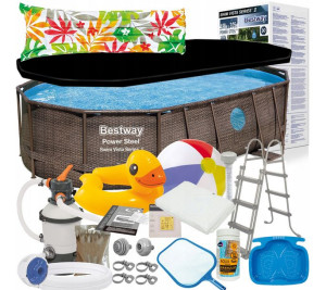 Basen stelażowy 488x305x107cm 19w1 Bestway 56946