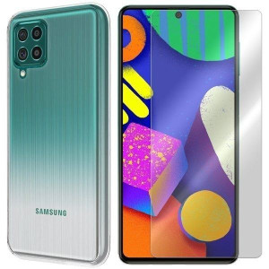 Etui Do Samsung Galaxy F62 Pokrowiec 0.3mm + Szkło