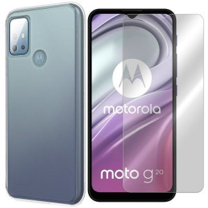 Etui Do Motorola Moto G20 Pokrowiec 0.3mm + Szkło