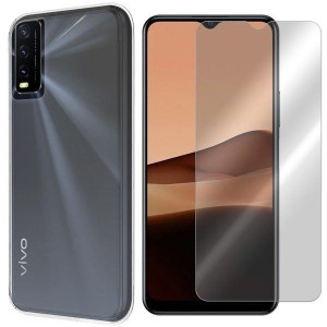 Etui Do Vivo Y20s Pokrowiec Obudowa 0.3mm + Szkło