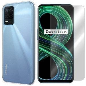 Etui Do Realme 8 5g Pokrowiec Obudowa 0.3mm +szkło