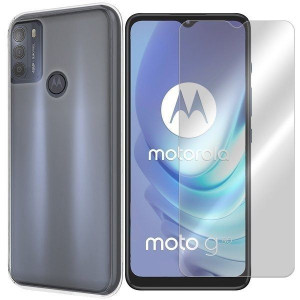 Etui Do Motorola Moto G50 Pokrowiec 0.3mm + Szkło