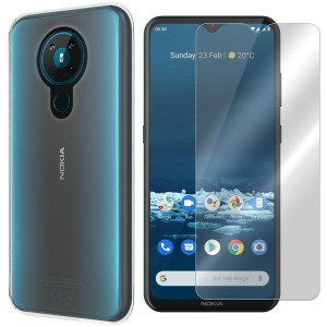 Etui Do Nokia 5.3 Pokrowiec Case 0.3mm + Szkło 9h