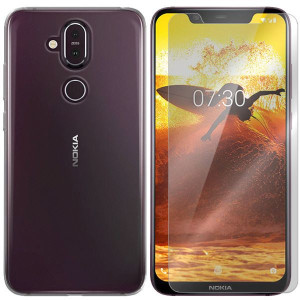 Etui Do Nokia 7.1 Plus Case Pokrowiec 0.3mm +szkło