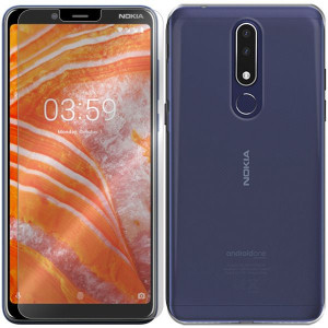 Etui Do Nokia 3.1 Plus Pokrowiec Case 0.3mm +szkło