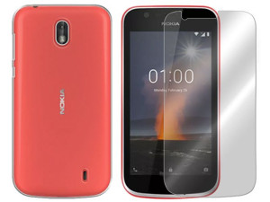 Nokia 1 Etui Case Tył Pokrowiec 0.3mm + Szkło 9h