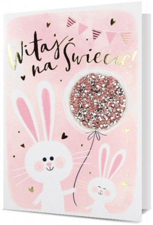 Kartka na Narodziny Córki bogato zdobiona H2472