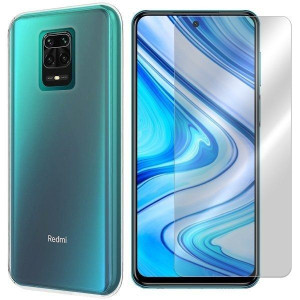 Etui Do Xiaomi Redmi Note 9s Case 0.3mm + Szkło 9h