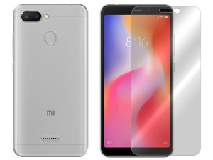 Xiaomi Redmi 6 Etui Case Pokrowiec 0.3mm +szkło 9h