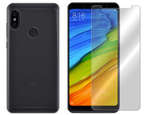 Xiaomi Redmi Note 5 Etui Pokrowiec 0.3mm + Szkło