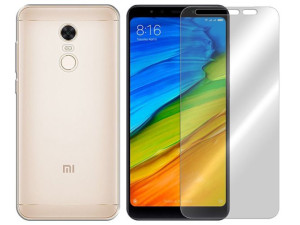 Xiaomi Redmi 5 Plus Etui Pokrowiec 0.3mm + Szkło