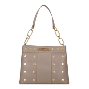 Torebka na ramę ze złotymi dżetami Love Moschino