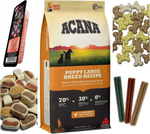 Acana Puppy Large Breed 17 kg karma sucha dla psa + gratis