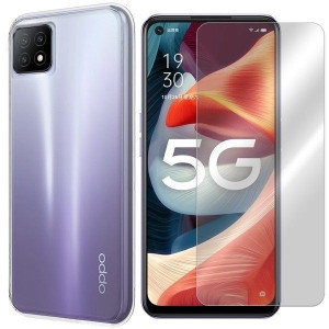 Etui Do Oppo A53 5g Pokrowiec Case 0.3mm +szkło 9h