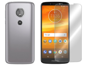 Motorola Moto E5 Etui Case Pokrowiec 0.3mm + Szkło