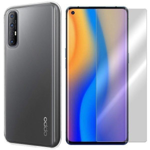 Etui Do Oppo Reno 3 Pro Pokrowiec 0.3mm + Szkło