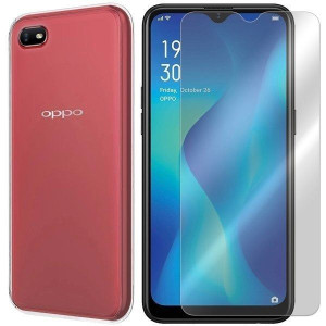Etui Do Oppo A1k Case Pokrowiec 0.3mm + Szkło 9h